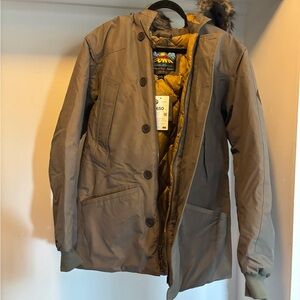 Eddie Bauer Men's Olive Puffer Jacket